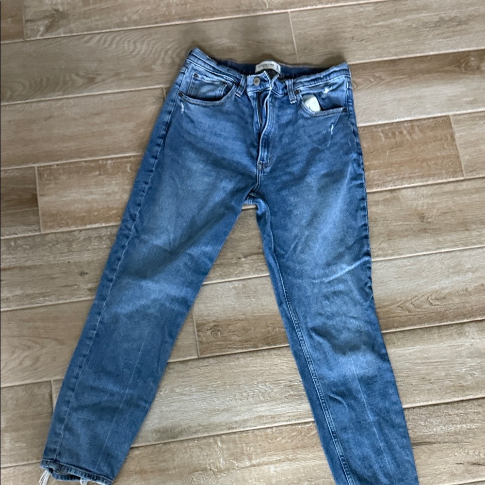 Abercrombie & Fitch High Rise Blue Jeans